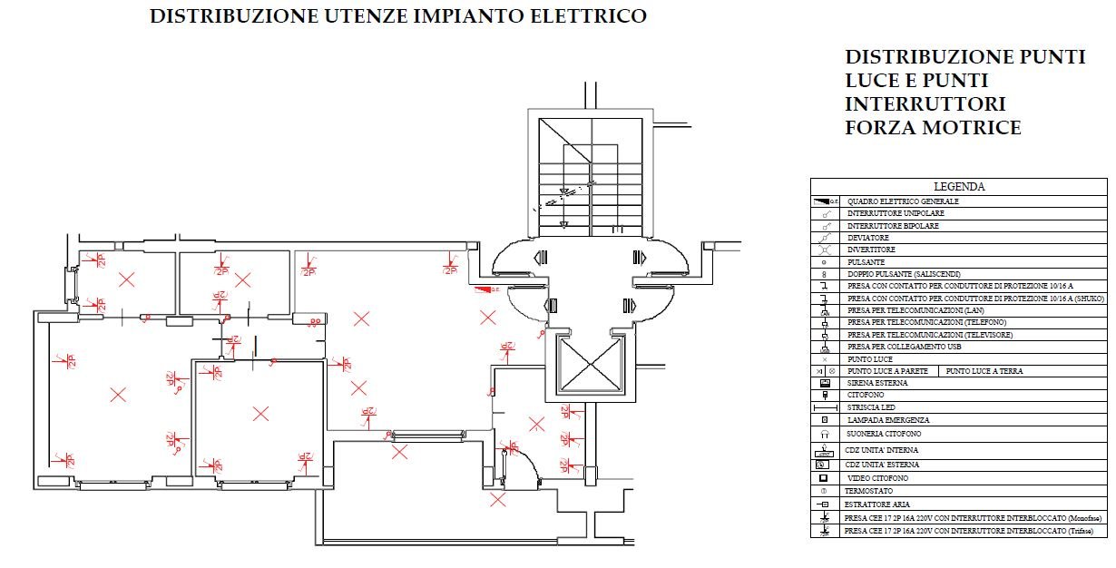 Impianto elettrico progettazione Via Decimomannu